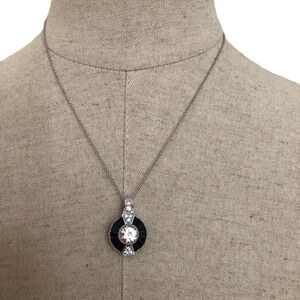 Swarovski Crystal Adjustable Sterling Necklace